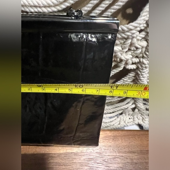 Kate Landry Croc Embossed Clutch Crossbody - Picture 6 of 7